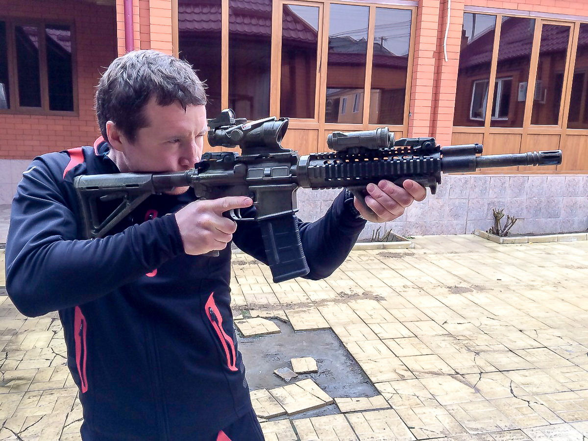 Тюнингованная винтовка М-4 сборной команды России по спецназу